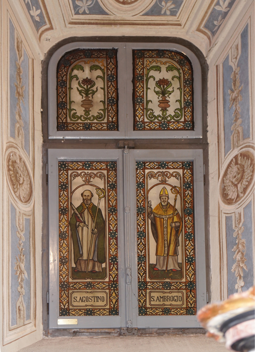 Sant'Agostino e Sant'Ambrogio Vetrata