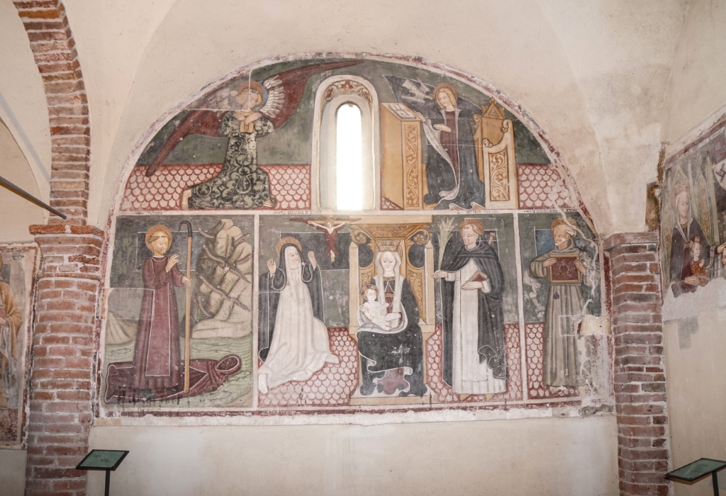 Annunciazione e Santi Giulio, Caterina, Pietro e Bernardino