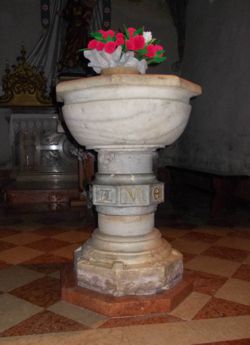 Fonte Battesimale - Parrocchiale della Madonna del Rosario – Bernezzo (CN)