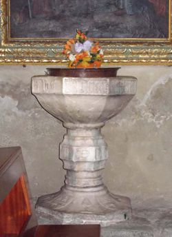 Fonte Battesimale - Parrocchiale di Santa Margherita – Casteldelfino (CN)