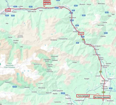 Itinerario tematico Sulle orme di Fra Martino: dal Canavese ad Aosta