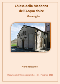 Piero Balestrino – Chiesa della Madonna dell’Acqua dolce - Monesiglio