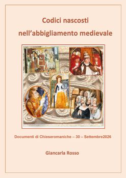 Copertina del documento di Giancarla Rosso dedicato ai codici nascosti nell’abbigliamento medievale