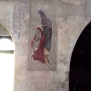 Avigliana-Chiesa di San Pietro-Navata centrale, parete Nord verso abside, Madonna e Bambino --Navata centrale, parete Nord verso abside, Madonna e Bambino