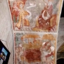 Avigliana-Chiesa di San Pietro-Navata minore, prima campata, sottarco parete Sud, Annunciazione, Natività --Navata minore, prima campata, sottarco parete Sud, Annunciazione, Natività