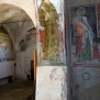Avigliana-Chiesa di San Pietro-Navata minore, sottarco prima campata parete sinistra, san Bernardino da Siena --Navata minore, sottarco prima campata parete sinistra, san Bernardino da Siena