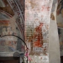 Avigliana-Chiesa di San Pietro-Cappella Maddalena, accesso dal presbiterio, sottarco (lato Est), Messa di san Gregorio --Cappella Maddalena, accesso dal presbiterio, sottarco (lato Est), Messa di san Gregorio