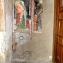 Avigliana-Chiesa di San Pietro-Controfacciata a destra del portale entrando, Santa con committente, Santo indefinito --Controfacciata a destra del portale entrando, Santa con committente, Santo indefinito