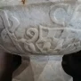 --Battistero Bricherasio, sul catino, C A, arma, gladio (beidana)