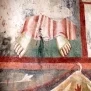 --Teoria dei santi, dettaglio con didascalia B.TO (h)EN(r)ICVS