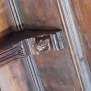 Saint-Pierre - Sarriod de la Tour-Cappella Castrense Sarriod de la Tour-Mensola in legno con figura simbolica scolpita --Mensola in legno con figura simbolica scolpita