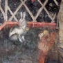 Sampeyre-Santi Pietro e Paolo-Madonna del latte dettaglio dei conigli --Madonna del latte dettaglio dei conigli