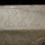 Sampeyre-Santi Pietro e Paolo-Battistero, L XXX dettaglio --Battistero, L XXX dettaglio