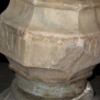 Sampeyre-Santi Pietro e Paolo-Battistero, piede, dettaglio --Battistero, piede, dettaglio