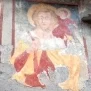 --Esterno parete Sud, san Cristoforo, particolare