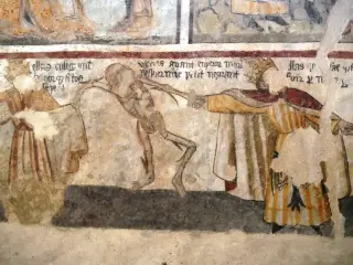 Velario con danza macabra - Cappella di San Pietro a MacraFrazione Camoglieres