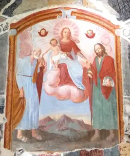 Madonna col Bambino tra i Santi Pietro e Paolo - Cappella di San Pietro a MacraFrazione Camoglieres