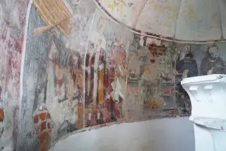 Affreschi Abside - Oratorio di San Rocco a Mandello Vitta