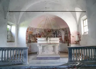 Interno - Oratorio di San Rocco a Mandello Vitta