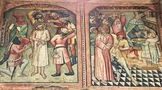 Affreschi Passione di G. Fantini - Battistero di Santa Maria della Scala a Chieri