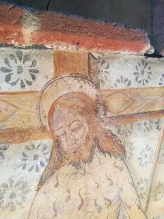 Affresco altare - Oratorio di Sant'Antonino e Sant'Anna a Massazza