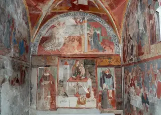 Affreschi absidali - Chiesa della Madonna di Loreto a Massino Visconti