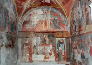 Affreschi absidali - Chiesa della Madonna di Loreto a Massino Visconti