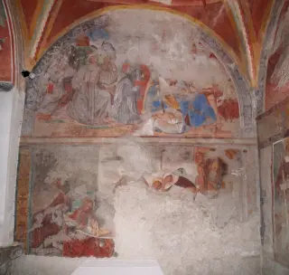 Affreschi absidali - Chiesa della Madonna di Loreto a Massino Visconti