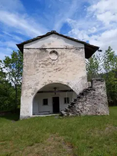 Facciata - Cappella di Santa Margherita a MattieFrazione Menolzio