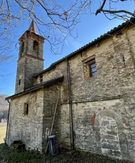 Fianco sinistro, parziale - Chiesa di San Secondo a MelazzoFrazione Arzello