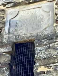 Antica iscrizione - Chiesa di San Secondo a MelazzoFrazione Arzello