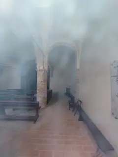 Interno dalla finestrelle - Chiesa Cimiteriale di San Rocco a Felizzano