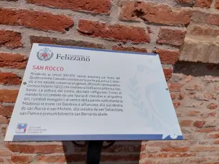Pannello illustrativo - Chiesa Cimiteriale di San Rocco a Felizzano