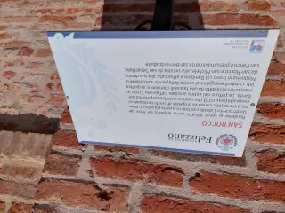 Pannello illustrativo - Chiesa Cimiteriale di San Rocco a Felizzano