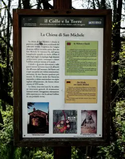 Pannello illustrativo - Chiesa di San Michele alle Verzole a Borgomanero