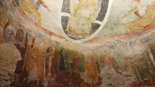Pntocratore simboli degli evangelisti e apostoli - Cappella del Ricetto o di Sant'Evasio a Oglianico