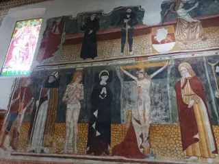 Crocifissione e Santi - Oratorio della Natività di Maria a OleggioFrazione Gaggiolo