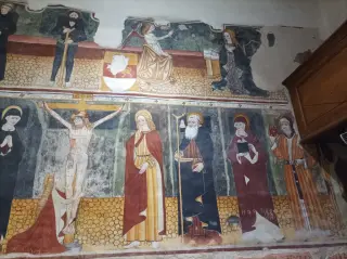 Crocifissione e Santi - Oratorio della Natività di Maria a OleggioFrazione Gaggiolo