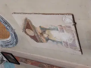 Affresco staccato Cristo - Oratorio di San Bernardino a Orta San Giulio