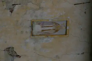 Affresco vescovo - Resti Dell'abbazia di San Frontiniano a Alba