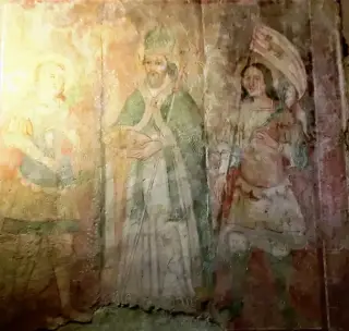 Affresco - Cappella di Sant'Anastasia o Sant'Anna a Sale San GiovanniFrazione Gamellona
