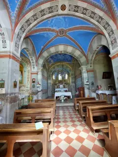 Interno - Chiesa della Madonna dei Boschi a Vezza d'Alba