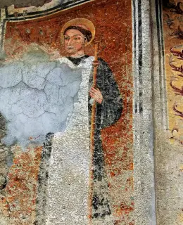 Affresco Santo - Cappella di San Rocco da Val a Peveragno