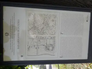 Pannello illustrativo - Resti Della Pieve di San Giovanni di Dustria a Monteu Da PoFrazione San Giovanni