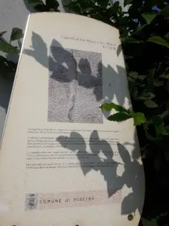 Pannello illustrativo - Chiesa di San Rocco a Piscina