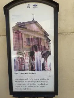 Pannello illustrativo - Chiesa di San Giovanni Battista a Poirino