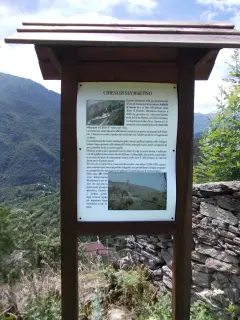 Pannello illustrativo - Resti della chiesa di San Martino a PerreroFrazione San Martino