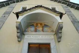Lunetta affrescata - Parrocchiale di San Michele a Premia