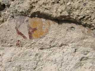 Tracce Affreschi Esterno Abside - Cappella di San Giacomo a ViolaFrazione Colla San Giacomo