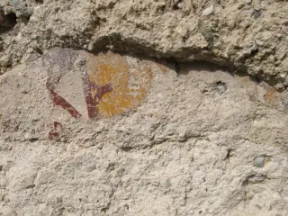 Tracce Affreschi Esterno Abside - Cappella di San Giacomo a ViolaFrazione Colla San Giacomo